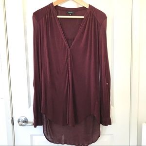 Aritzia Babaton Brooks Henley Tee Shirt